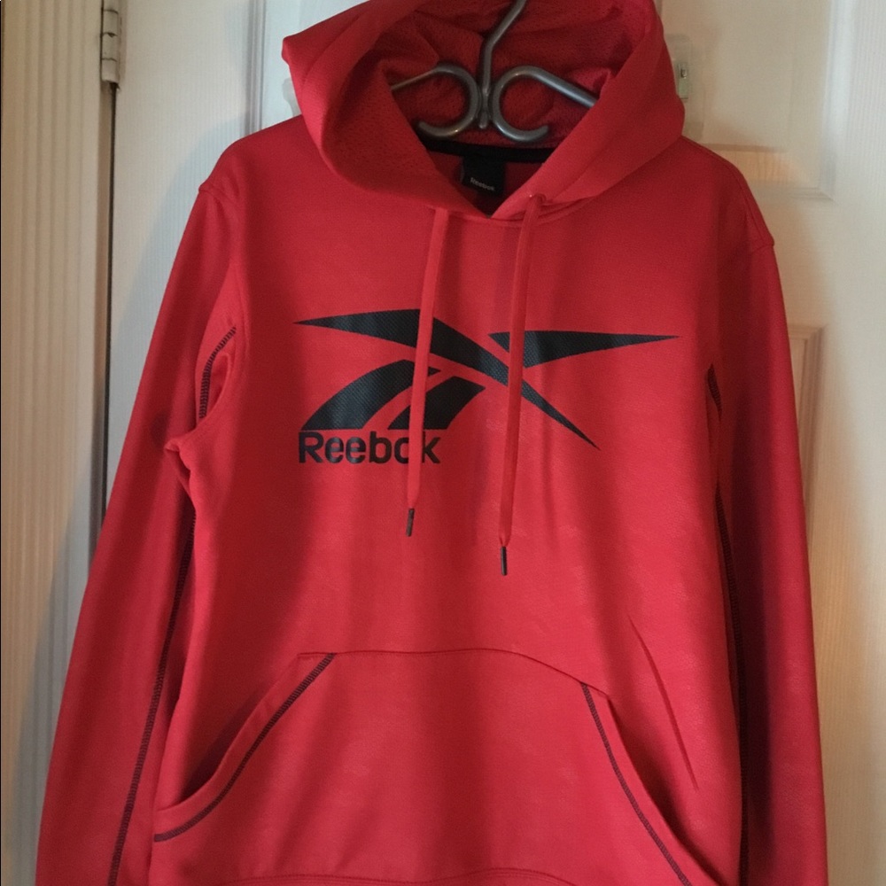 Red Reebok hoodie